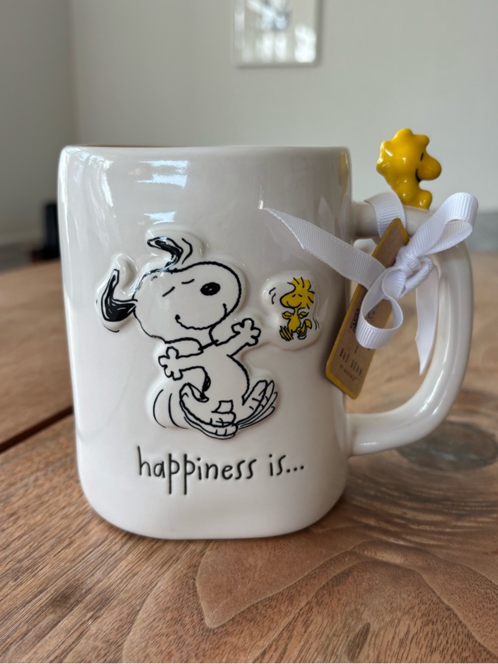 Rae Dunn x Peanuts Mug Snoopy Woodstock Happiness Is - Picture 8 of 13